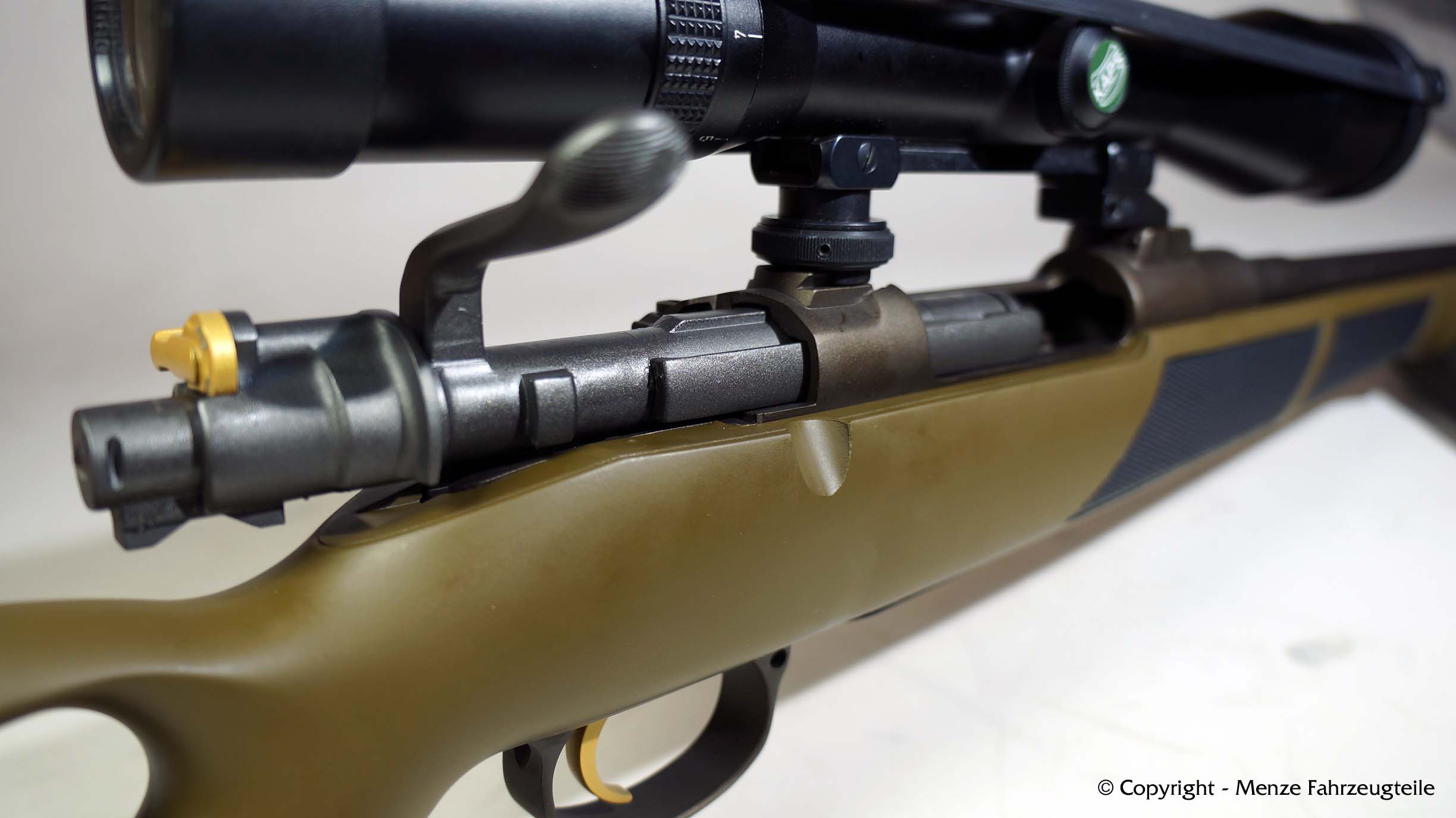 Mauser K98 in Cerakote Burnt Bronze, Titanium und Gold