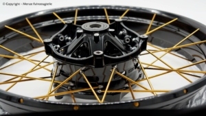 Goldene Speichen R1250GS BMW Alpina Speichen in Goldoptik