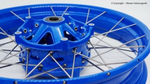 BMW GS Vorderrad Blau BMW R1200GS Felgenring und Radnabe in UNI-Blau