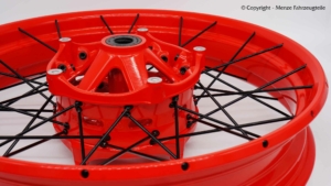 R1250GS Speichenrad in Rot R1250GS Speichenrad in rot pulverbeschichten