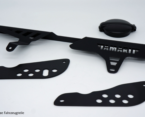 Triumph Tamarit Teile Triumph Scrambler Teile von Tamarit in schwarz matt