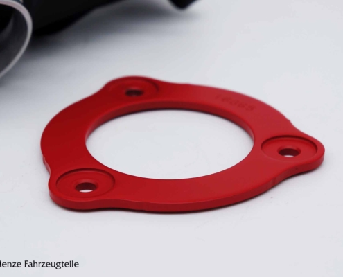 HD Veredelung Halteplatte Kupplungsfeder Harley Davidson Veredelung, Halteplatte Kupplungsfeder mit Cerakote Lackierung in Rot.