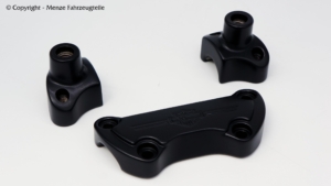 HD Veredelung Lenker Riser schwarz Harley Davidson Veredelung, Lenker Riser in schwarz matt.