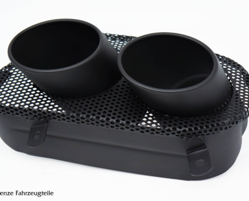 Auspuffblenden Keramiklack schwarz Automobil Auspuffblenden mit hochtemperatur Keramiklack in schwarz matt.