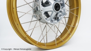 BMW GS Speichenfelge Gold Metallic BMW GS Speichenfelge in KE-Gold Metallic Pulverbeschichten.