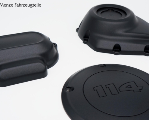 HD Motorradteile schwarz feinstruktur HD Motorradteile in schwarz feinstruktur pulverbeschichten.